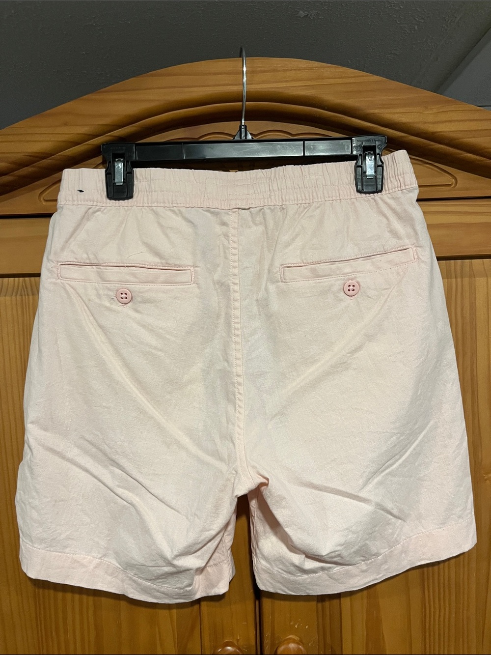 Abercrombie & Fitch Light Pink Women's Drawstring Shorts - Picture 2 of 3